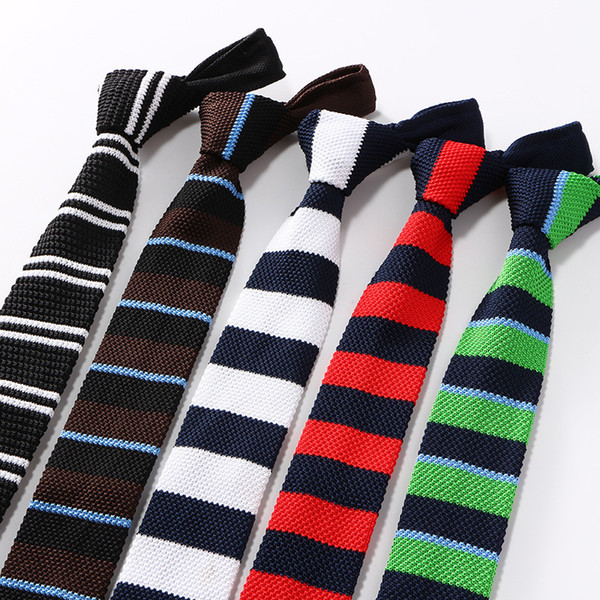 Polyester Silk Knitted Men's Tie 2019 New Business Wedding Banquet Leisure Tie