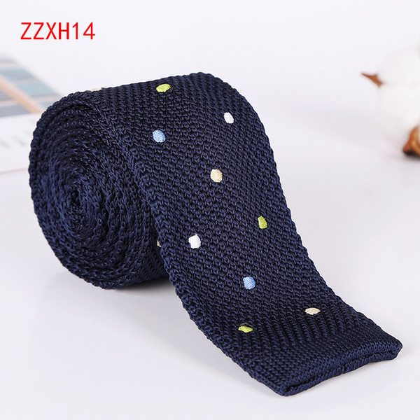 New Fashion Mens Knitted Neck Ties Men Knit Tie Slim Designer Cravate Narrow Skinny Neckties For Men Neckwear 5cm