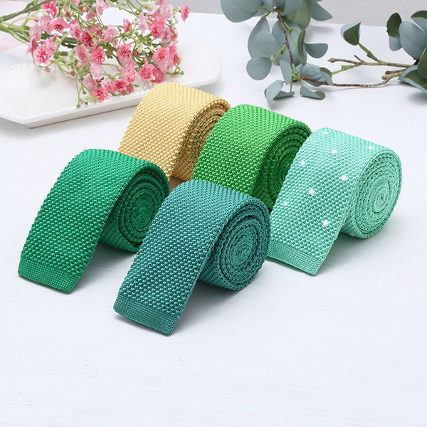 Multi-color 5.7cm fittings tie for men and women general winter 100-tie knitted leisure narrow tie