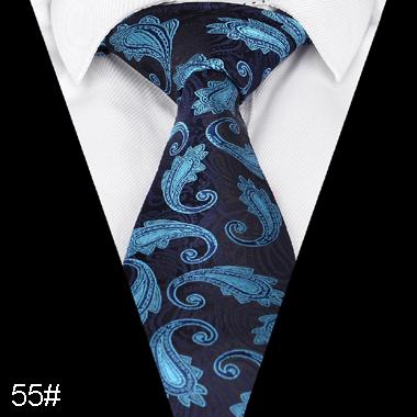 Paisley Wide Tie Men Formal Normal Tie Necktie 5pcs/lot wholesale Solid color Ties 8cm