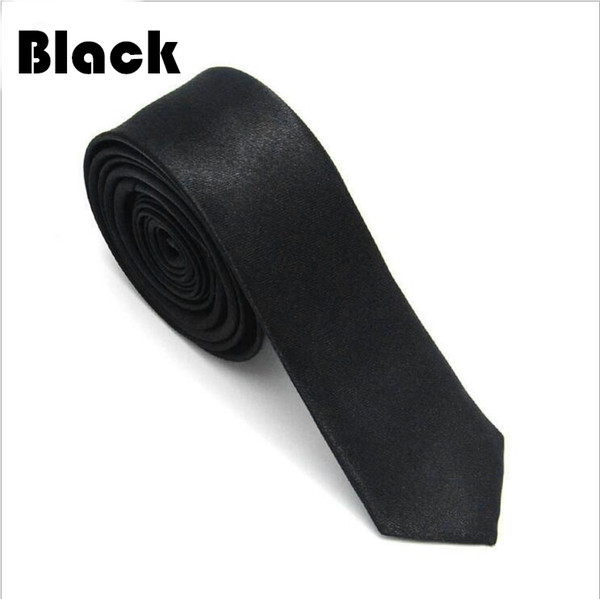 Narrow Black Tie For Men 3.5cm Casual Arrow Skinny Red Necktie Fashion Man Accessories Simplicity For Party Formal Ties Mens