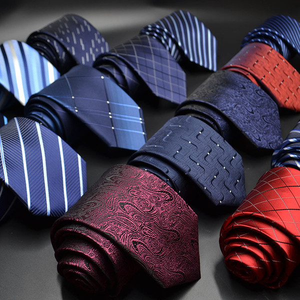 8cm Tie Sets New Design For Men Plaid Business Wedding Party Neck Ties