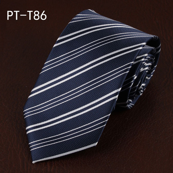 New Style Men Fashion Polyester Stripes Neckties Wedding Party Gentlemen Classic Tie Neckwear Men's Tie Necktie High Quality Christmas Gifts