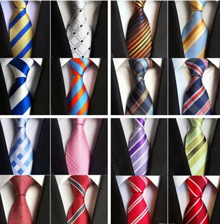 Fashion 8cm silk Necktie Mens Dress Tie wedding Business dress Tie knot solid dress neckwear For Men have 51colors