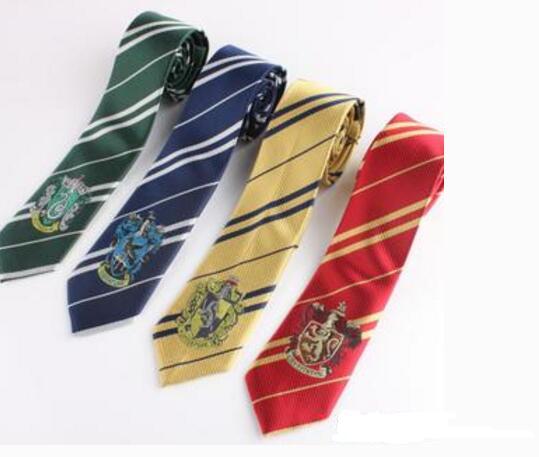 Fashion Accessories Harry Potter mens ties Polyester tie halloween costumes cosplay props with the logo Gryffindor hight quality cheap tie