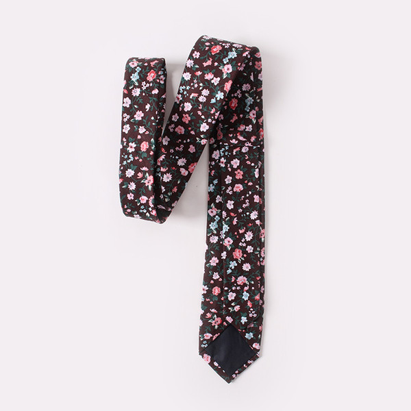 2018 New Style Fashion Necktie Casual Check Artificial Cotton Flower Roes Bow Tie Skinny Ties Men Small Cravat