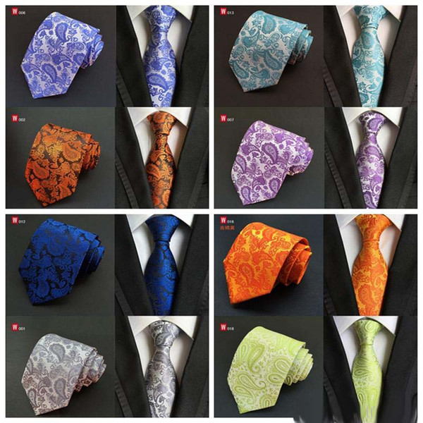 New Arrival Paisley Ties For Men Classic Silk Jacquard weave Wedding Neck Ties Business Neckties 8cm