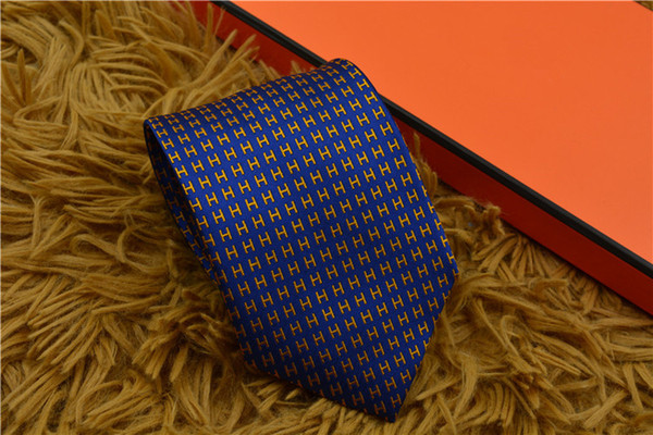 Hot Luxury Mens Tie high qualtiy Silk Neckwear Jacquard Woven Neck Ties For Men Formal Business Wedding Party brand Necktie with box ER46b