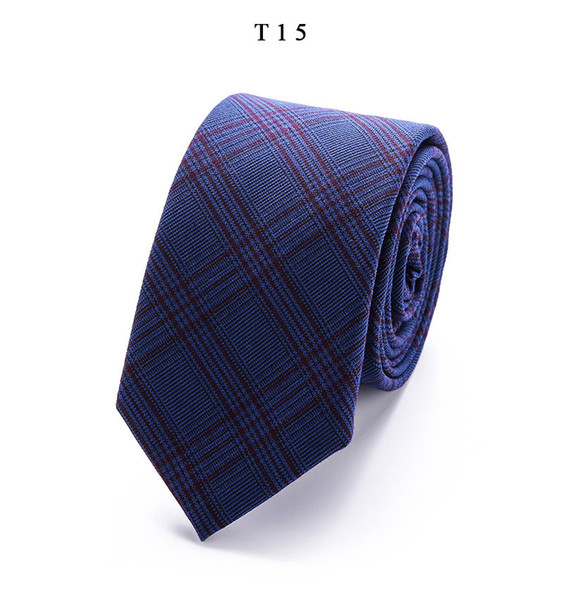 New top Plaid stripe ties Fashion Cotton Paisley Ties For Men Corbatas Slim Suits Vestidos Necktie Party Ties Vintage Printed Gravatas 015