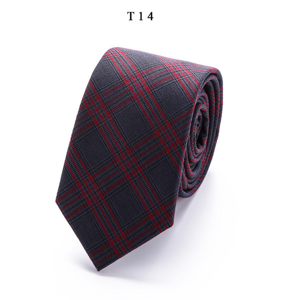 New top Plaid stripe ties Fashion Cotton Paisley Ties For Men Corbatas Slim Suits Vestidos Necktie Party Ties Vintage Printed Gravatas 014