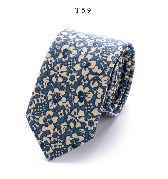 2019 New Accessories Ties For Men Flowers Pattern Men printing Tie Social Wedding Party Formal Tie Men's Clothing Accessories 006