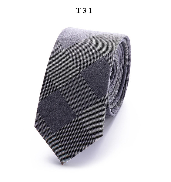 New top Plaid stripe ties Fashion Cotton Paisley Ties For Men Corbatas Slim Suits Vestidos Necktie Party Ties Vintage Printed Gravatas 018