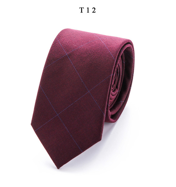 New top Plaid stripe ties Fashion Cotton Paisley Ties For Men Corbatas Slim Suits Vestidos Necktie Party Ties Vintage Printed Gravatas 010