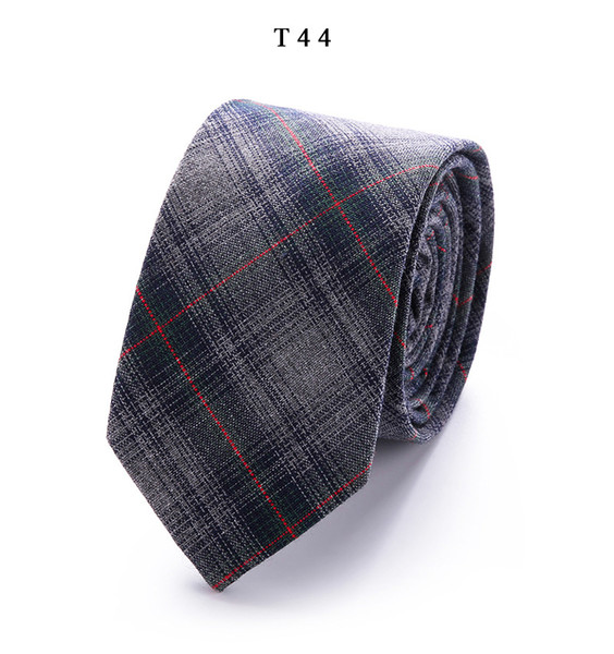 New top Plaid stripe ties Fashion Cotton Paisley Ties For Men Corbatas Slim Suits Vestidos Necktie Party Ties Vintage Printed Gravatas 019