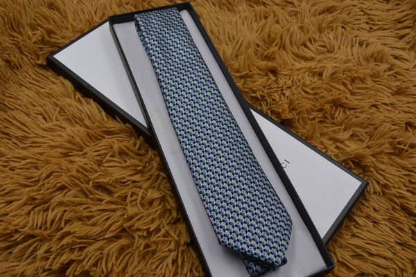 New style 8cm classic men's tie European and American brand silk tie gift box to wear ties