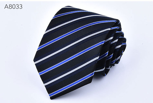 Fashion Men stripe Jacquard Narrow Necktie Arrow Type Polyester Colorful Ties Elegant Accessories America And Europe 12 Style A6