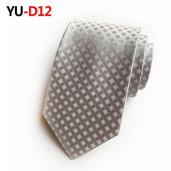 Classic tie men's wear Fashion tie men's formal wear business Polyester silk brand tie 8cm without box packaging F10