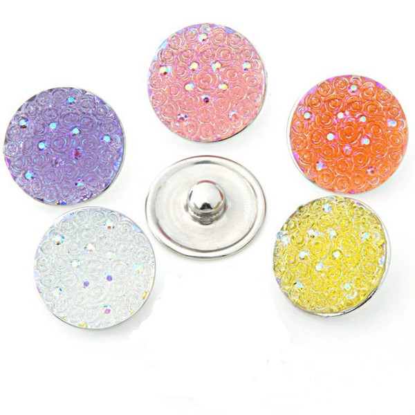 Brand New 18mm DIY alloy Button high quality fashion womens wholesale collocation party gift jewelry rhinestones a2