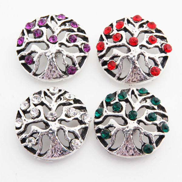 Brand New 18mm DIY alloy Button high quality fashion womens wholesale collocation party gift jewelry rhinestones a38