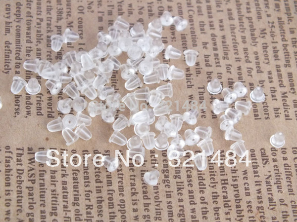 Bulk 5000piece/lot earring rubber stopper backs findings