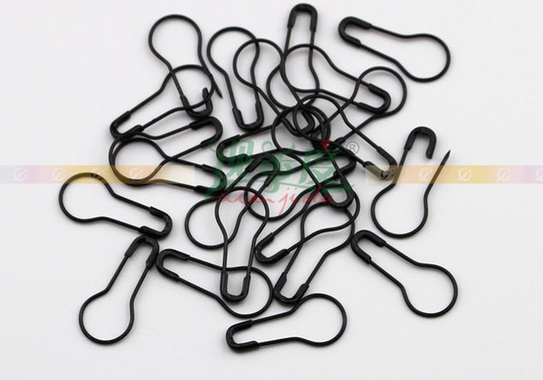 Wholesale 22mm 5000PCS Gunmetal Black Garment tag accessories gourd-shaped brooch label safety pins crochet