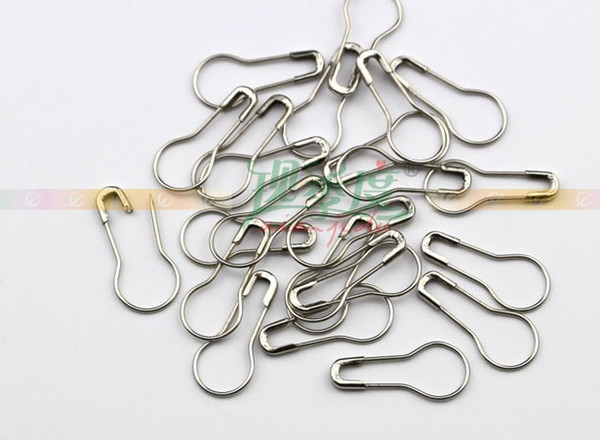 Wholesale 22mm 5000PCS Silver Plated Garment tag accessories gourd-shaped brooch clothing label safety pins crochet