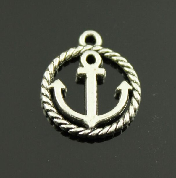 100pcs Antique Silver tone/Antique Bronze Filigree Round Anchor Connector Pendant Charm/Finding,DIY Accessory Jewelery Mak