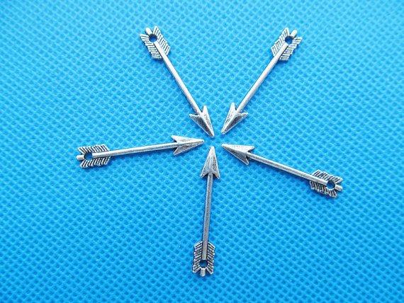 400pcs Antique Silver tone/Antique Bronze Arrow Connector Pendant Charm/Finding,Bracelet Charm,Necklace,One Direction Charms