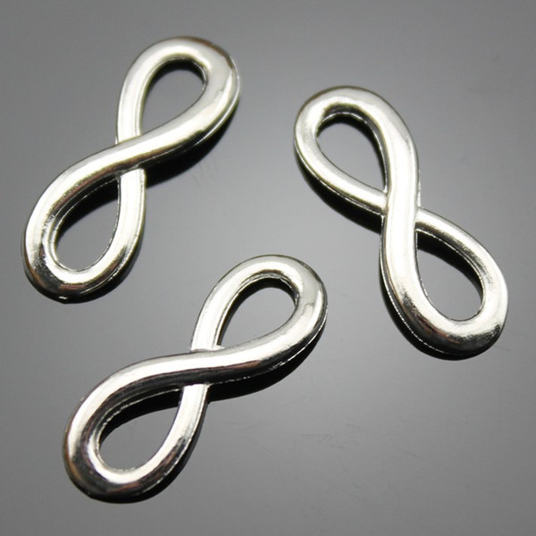 500pcs Antique Silver tone/Antique Bronze Infinity Connector Pendant Charm/Finding,Bracelet Charm,DIY Accessory Jewelry Making