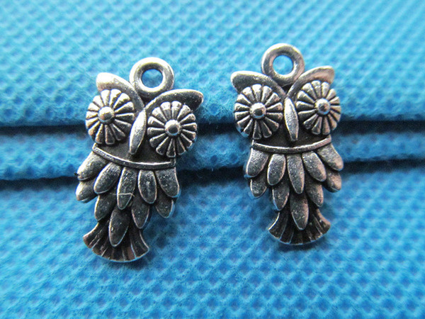 200pcs 10mmx20mm Antique Silver tone Lovely Night Owl Pendant Charm/Finding,DIY Accessory Jewelry Making