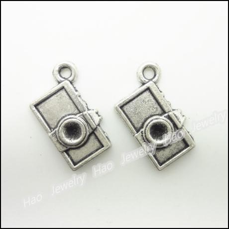 400 pcs Vintage Charms Camera Pendant Antique silver Fit Bracelets Necklace DIY Metal Jewelry Making