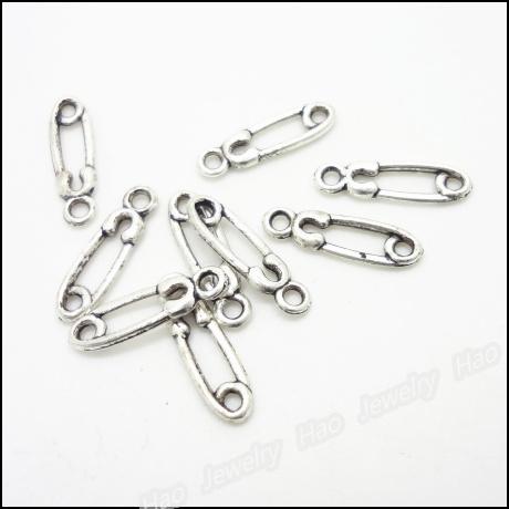 360 pcs Vintage Charms Pin Pendant Antique silver Fit Bracelets Necklace DIY Metal Jewelry Making