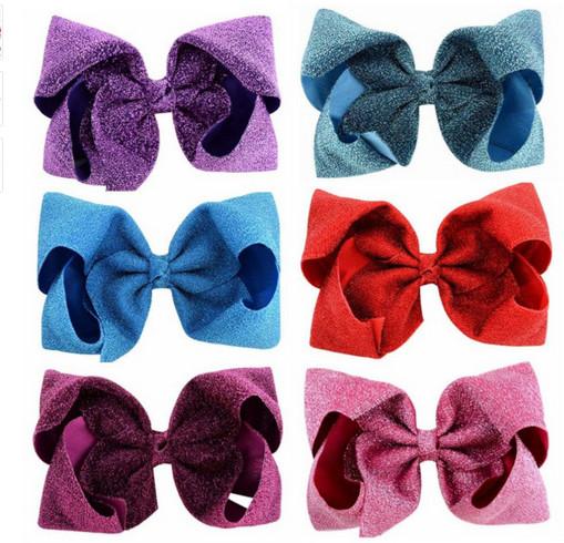 2019 New 8 inch Big Large Girls Boutique Hair bow Hair Clips Hair Accessories Lovely Children Bow Hairgrips Special Headwear