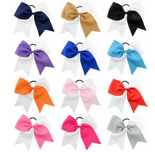 8 Inch Children with two-color swallow-tail ribbon and bow hairband and swallow-tail bow