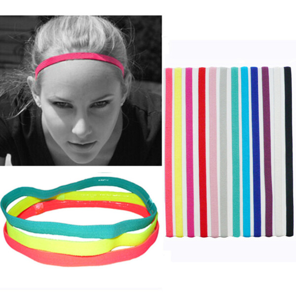 2018 new hot sale Fashion rope candy sports Yoga hairband hoop running headband football anti-skid hairdressing