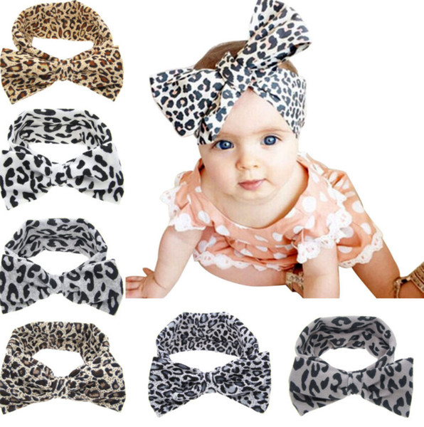 2018 new hot sale Children's leopard pattern Hairband Euro-American baby photo hairband jewelry