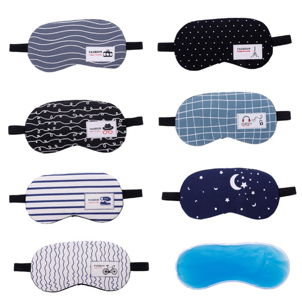 New 1Pc Cotton Soft Eye Aid Sleep Mask Comfortable Ice Compress Gel Travel Rest Party Eye Shade Cover Blindfold Unisex Women Men