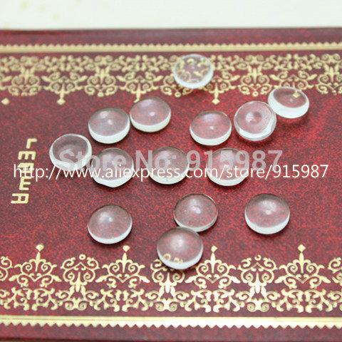 Sweet Bell 200pcs/lot Wholesale clear cameo glass cabochons tray pendant cover 10mm Cabochon Pendant 9B1439