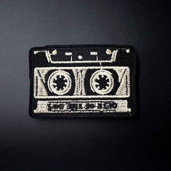 Cassette Size:5x7.2cm Badges Mend Decorate Patch Jeans Bag Hat Clothes Apparel Sewing Decoration Applique Patches Embellishment