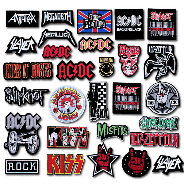 Music Patch Badges Embroidered Applique Sewing Iron On Badge Clothes Garment Apparel Accessories