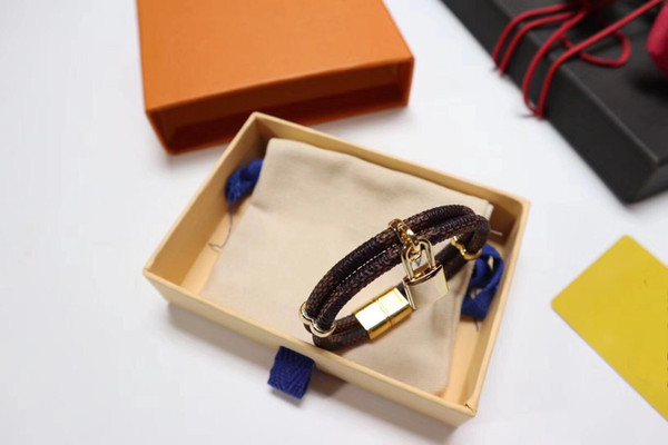 fashion hot bracelet luxury bracelet leather top quality cute women bracelet calf leather metal with exquisite packaging gift box 0123