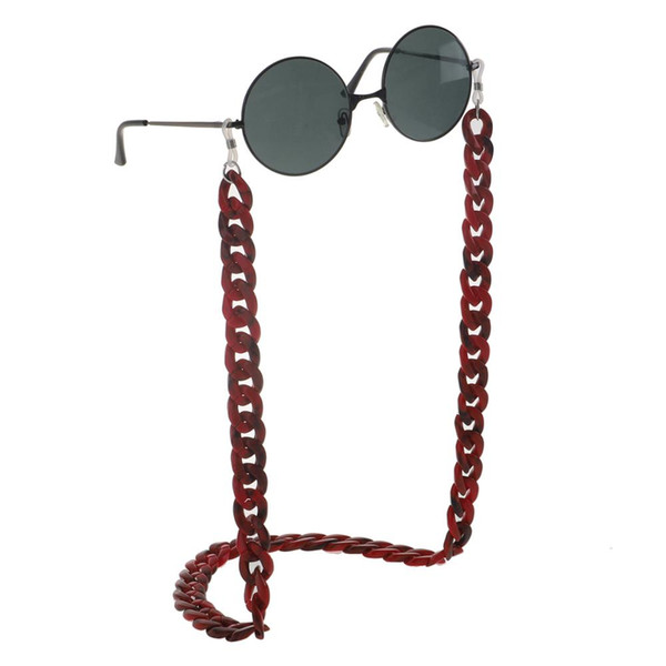 2019 fashion glasses chain acrylic sunglasses chain personalized leopard glasses