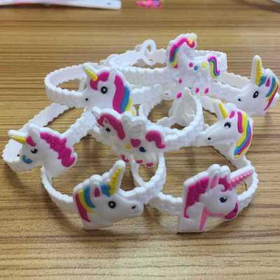 Pawliss Emoji Bracelets Wristband Unicorn Birthday Party Favors Supplies for Kids Girls Emoticon Toys Prizes Gifts Rubber Band z181