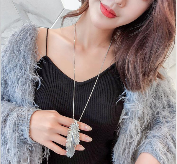 New sweater chain long autumn and winter decorations Necklace simple accessories sweater Pendant