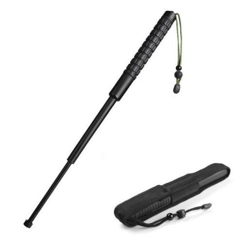 Black Baton Telescoping Club - Personal Safety Security Device Weapon New