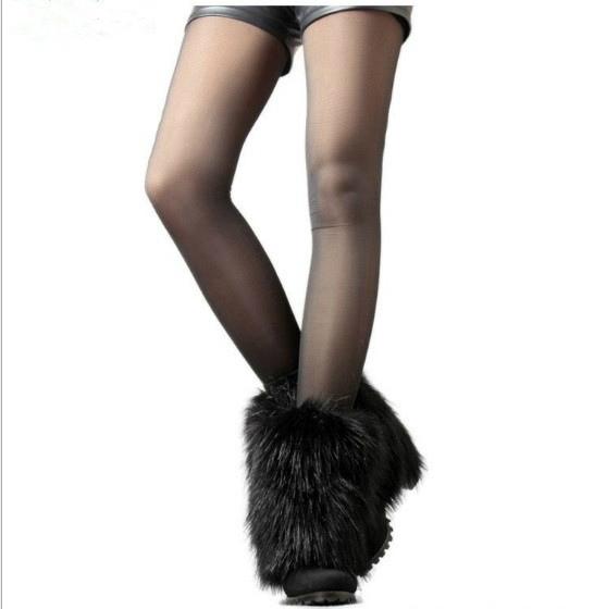 Christmas Party Price 2015 new women's fluffy fuzzy faux fur fashion dance leg warmers muffs boot cover 20cm