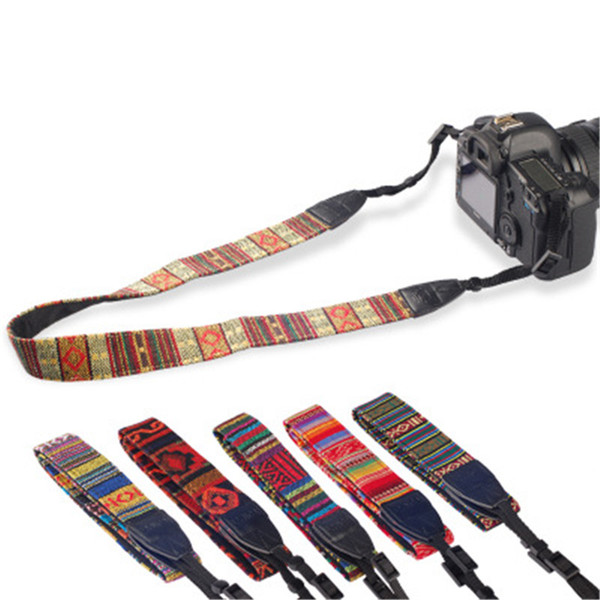 Colorful Vintage Style Canvas Camera Shoulder Neck Strap Belt for Nikon Canon Sony DSLR Camera z192