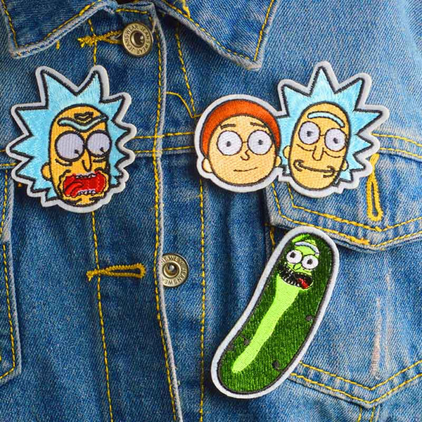 Rick and Morty Cloth sticker Patches Clothes Decoration Stickers DIY Sew On Patch Badge drop shipping