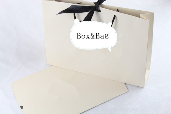 2018 brand new paper box and paper bag for scarf , with ribbon