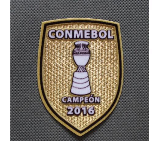 2016 Embroidery Parche Chile Conmebol Patch De America Copa America Campeon 2016 Champions Sanchez Vidal Soccer Patch Free shipping!